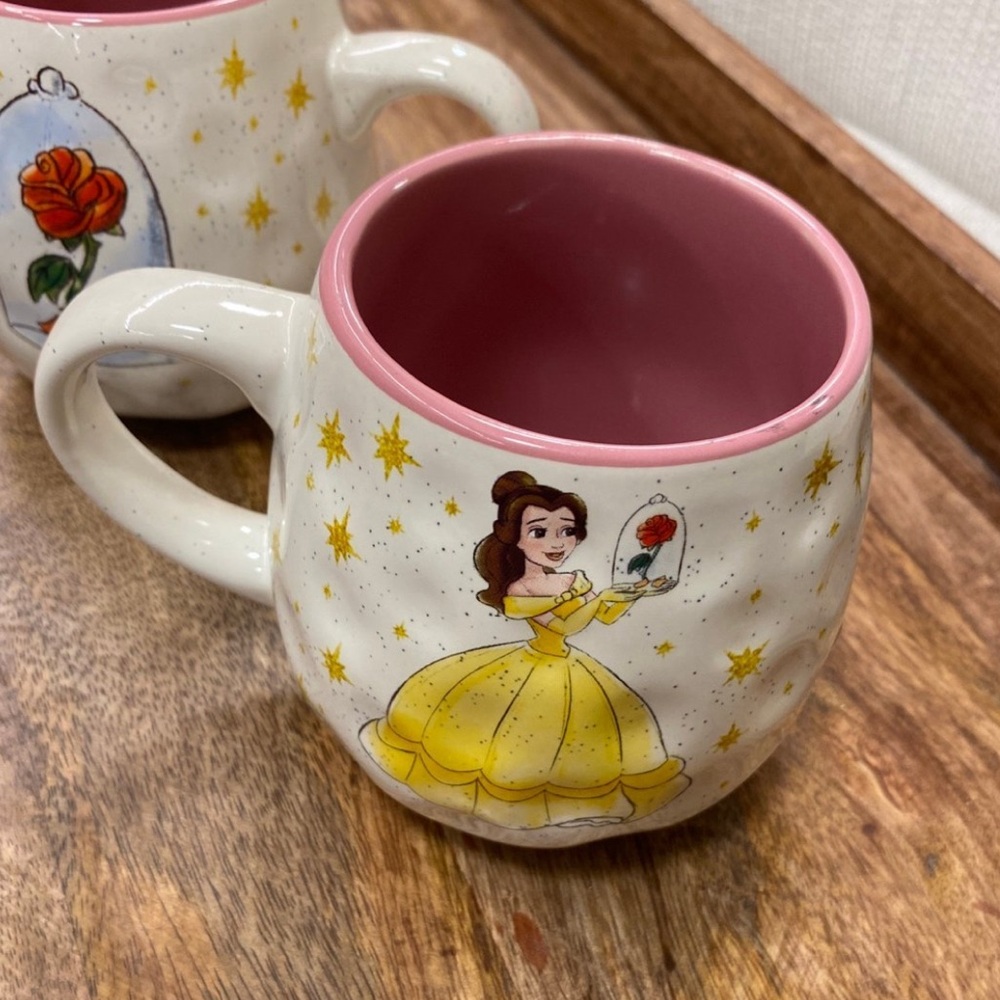 Disney Belle egg mug - double sided speckled dimpled mug - Brand new!